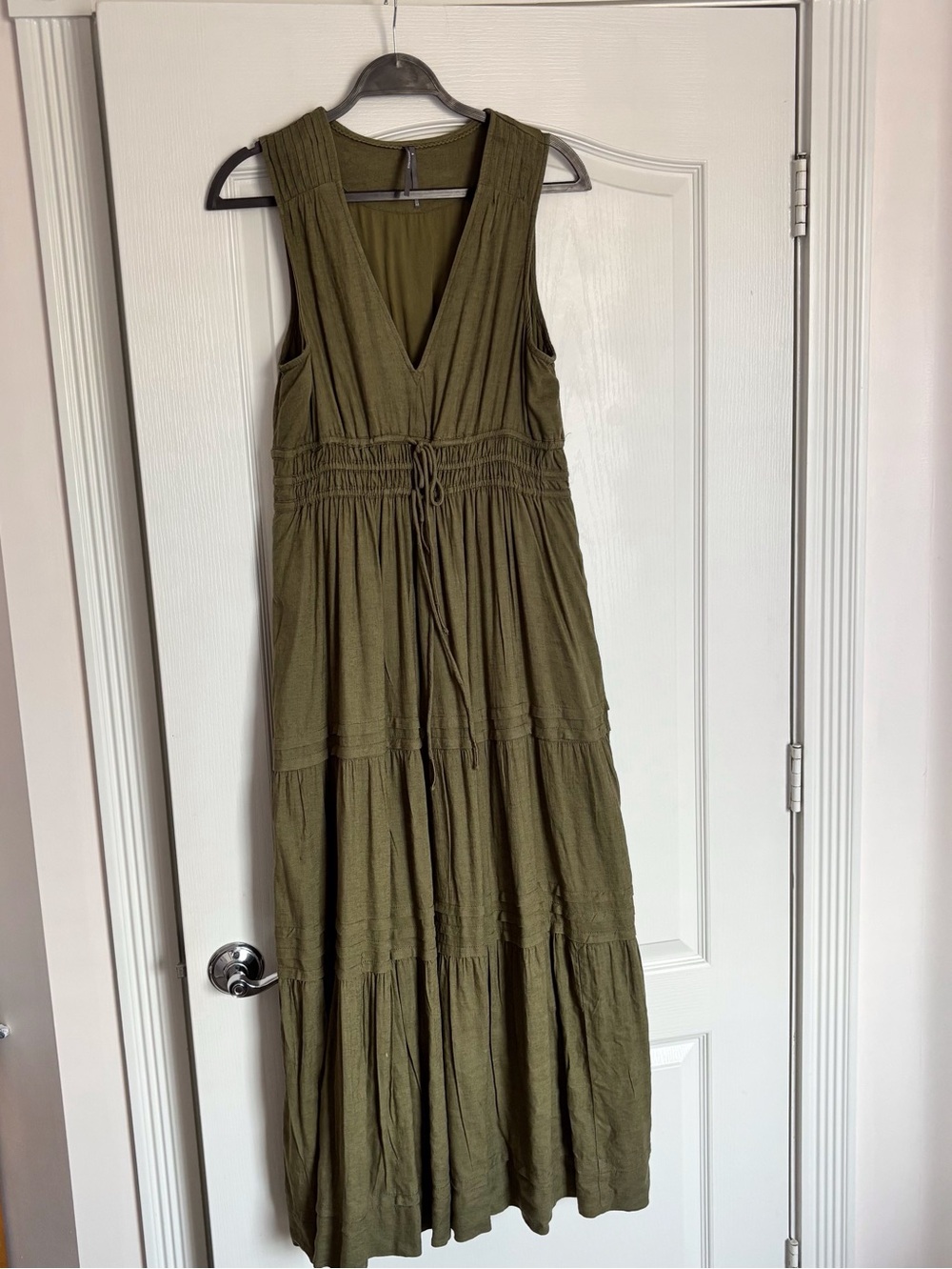 The Somerset Maxi Dress: Linen Ties Edition